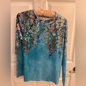 Blue Floral Top